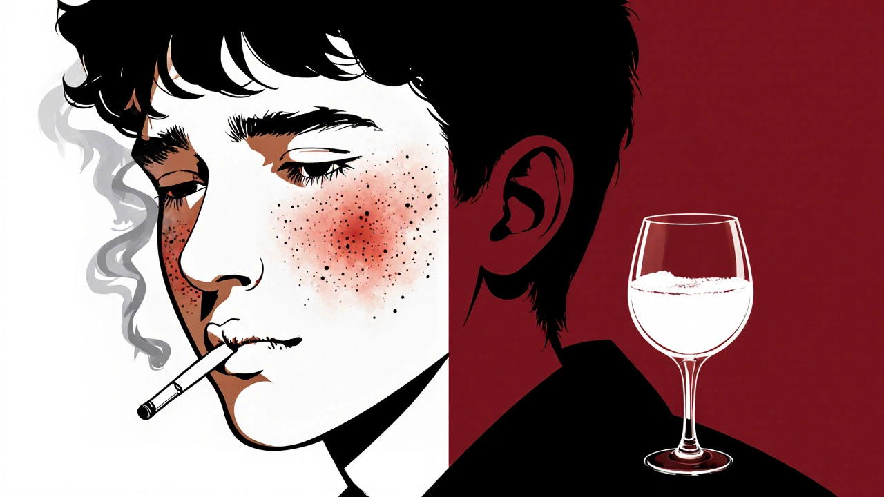 How Smoking and Alcohol Trigger Skin Inflammation