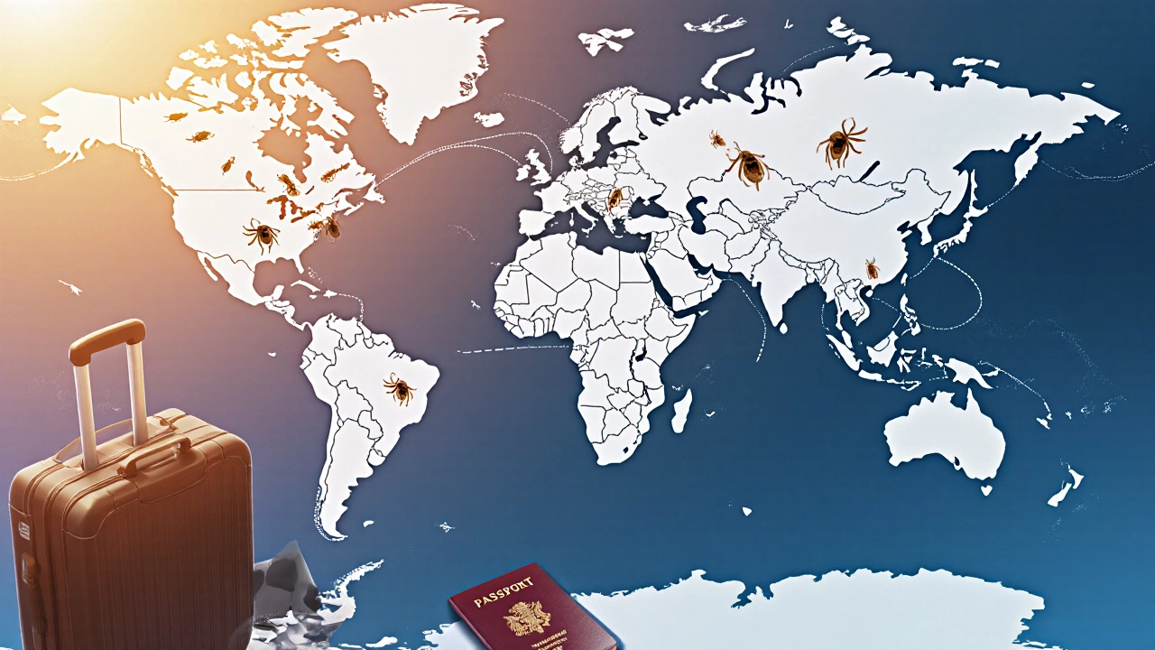 How Travel and Migration Fuel the Global Spread of Sarcoptes scabiei