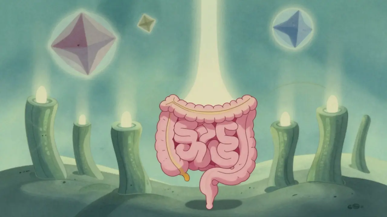 Classic animation depicts intestinal healing with hopeful imagery