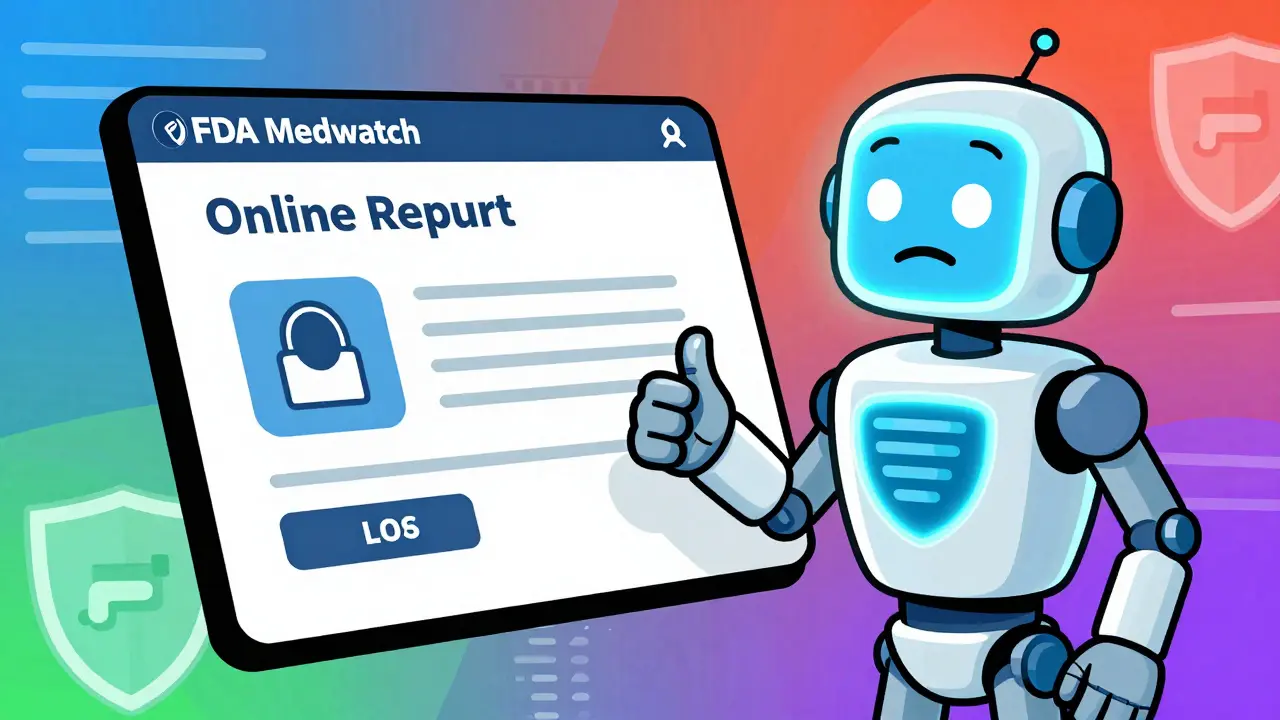 Happy consumer reporting drug issue to digital assistant