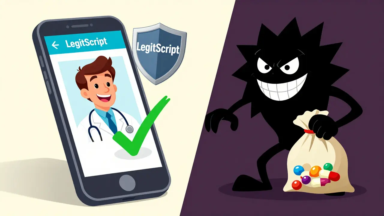 Comparison of safe telemedicine vs dangerous rogue websites