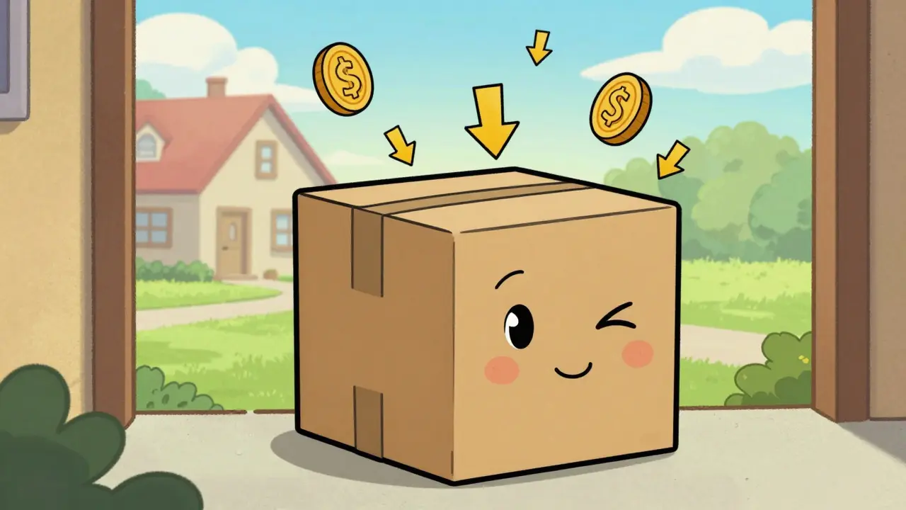Discreet delivery box symbolizing safe and affordable generic meds