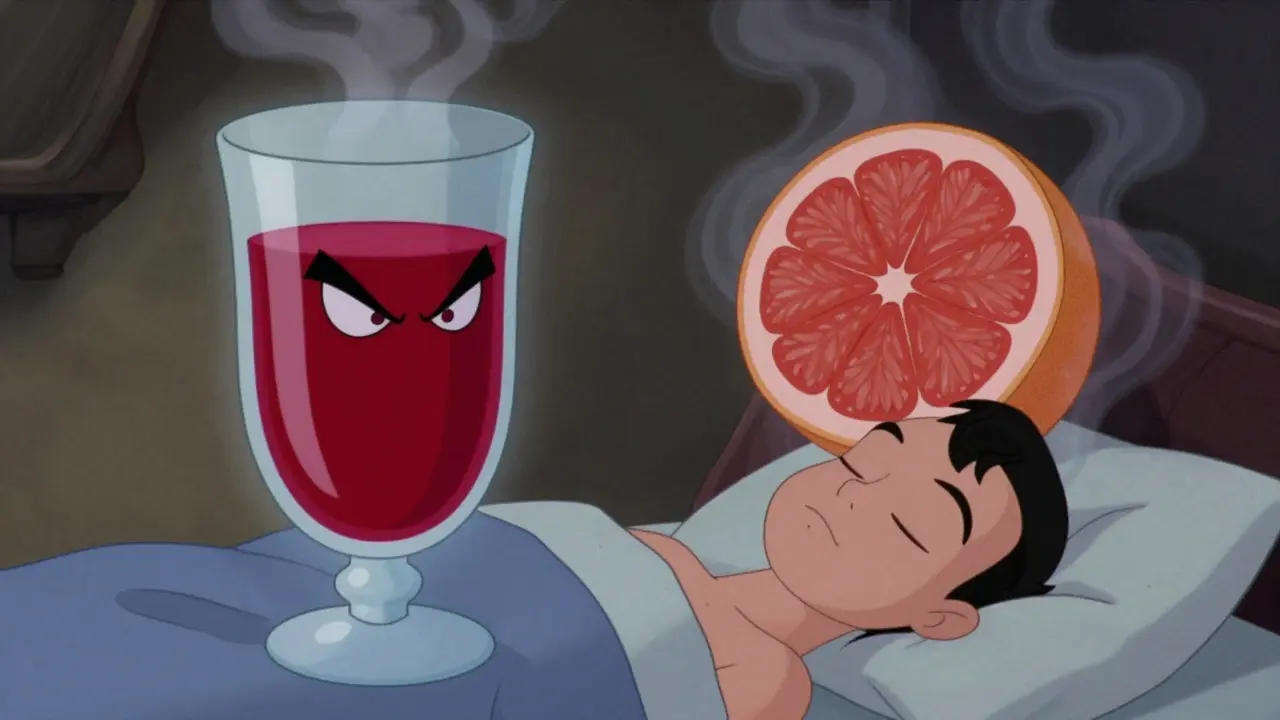 Mischievous cranberry juice and grapefruit threatening patient